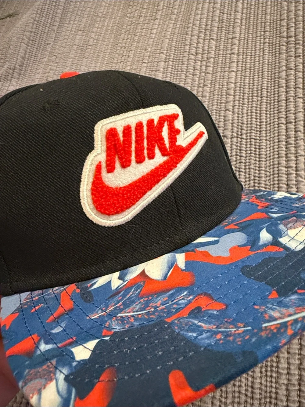 Nike Pro Hat Snapback One Size Dri-Fit Felt Swoosh Logo Spellout Colorblock